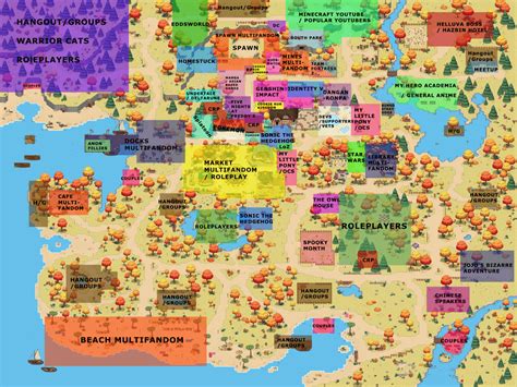 18+ FANDOM MAP 2023! FULL RESOLUTION : r/PonyTown